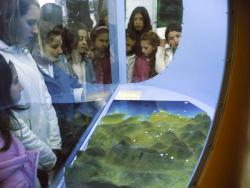 Viewing a relief map Sagiada, Greece (photo Thodora Paschali)